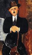 Amedeo Modigliani Seated man with a cane oil painting picture wholesale